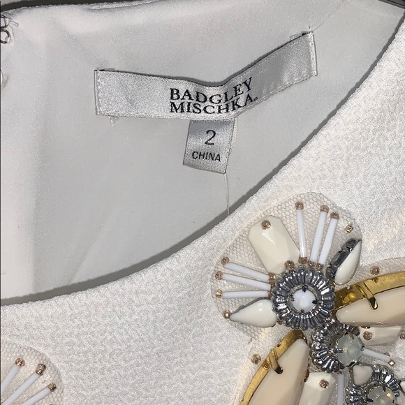 BADGLEY MISCHKA Embellished Sleeveless Dress